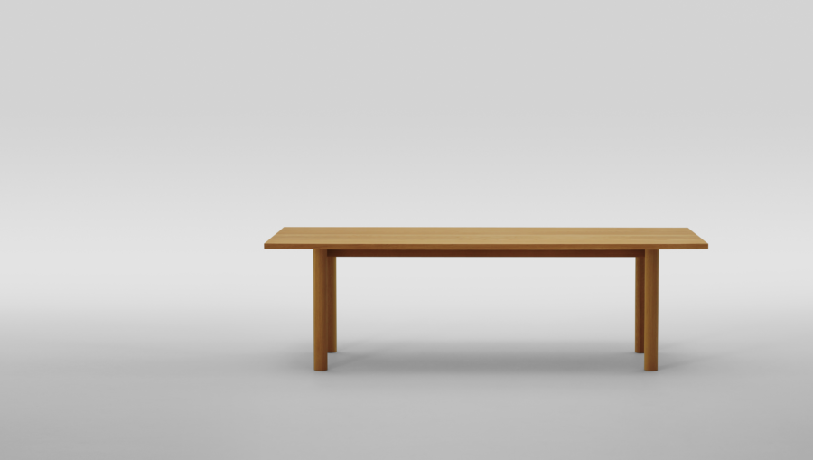 A04 Maruni Malta Table wood leg Designmoebel Innenarchitektur Basel